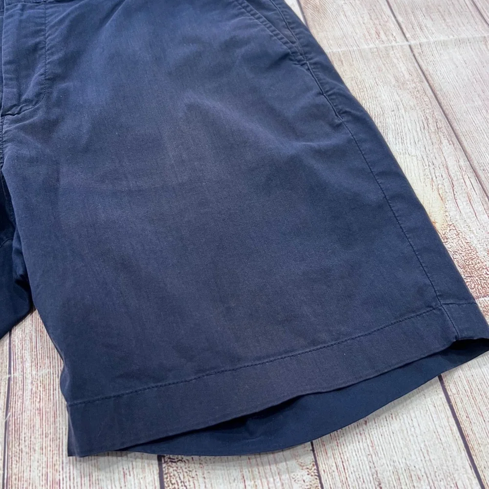 Faherty Reserve All Day Shorts Mens 34 Navy Blue Organic Cotton Coolmax MBS2441